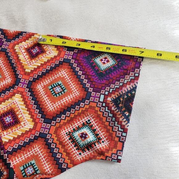 Tiger Lily vibrant Patchwork print Dress/Cover Up Resort Wear Boho Vacation - Picture 6 of 11